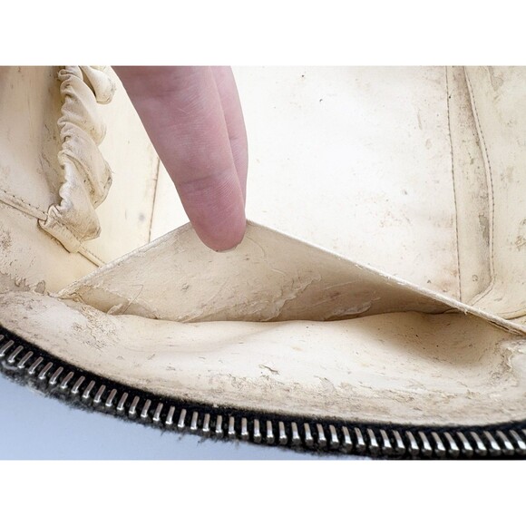 Chanel Vanity Case 31 Rue Cambon Paris Canvas Black & White 2 Way Vintage Y2K - Picture 15 of 16